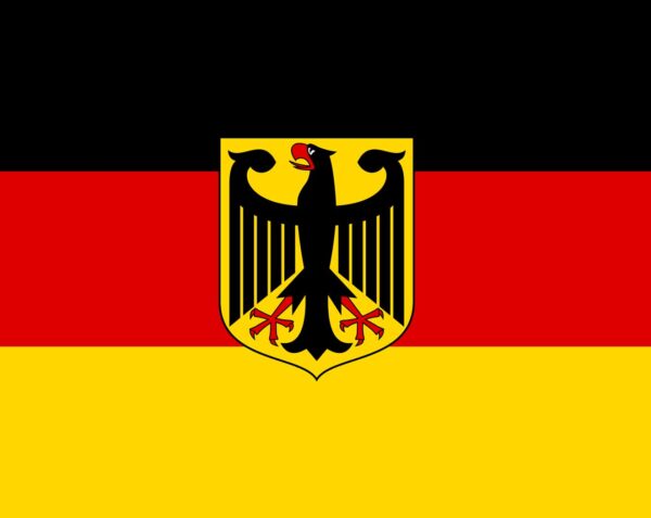 Deutschland National Flagge mit Adler