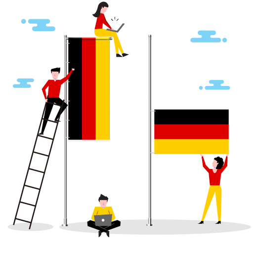 Deutschland-National-Flagge online günstig kaufen - Premium Qualität