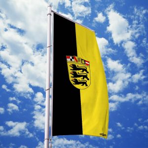 Baden-Württemberg Flagge / Fahne mit Wappen