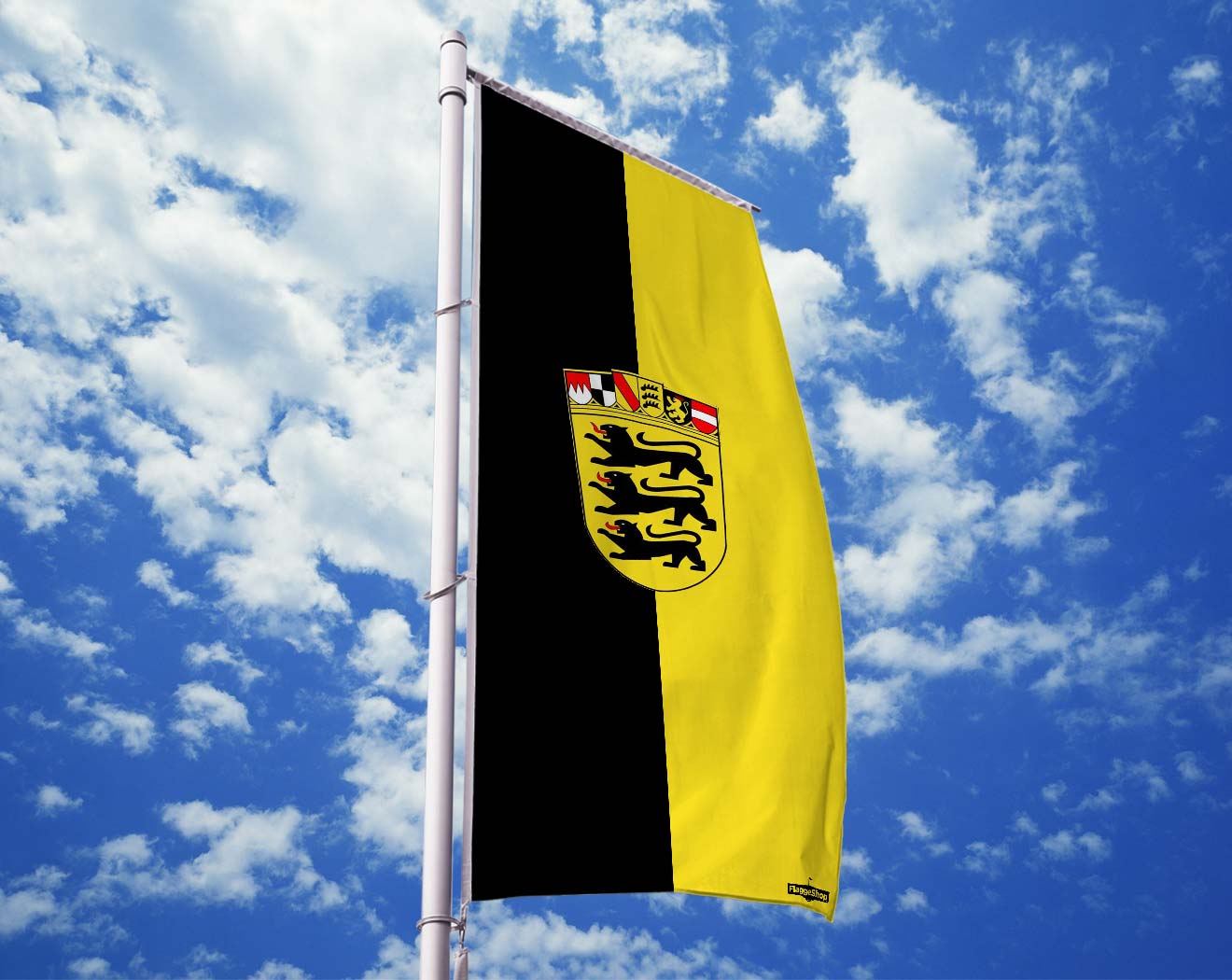 Fahne Flagge Pfalz im Hochformat verschiedene Größen