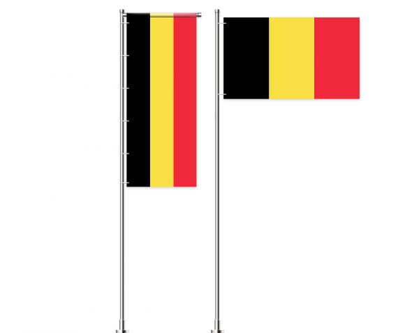 Belgien-Flagge / Belgische-Flagge / Belgium-Fahne