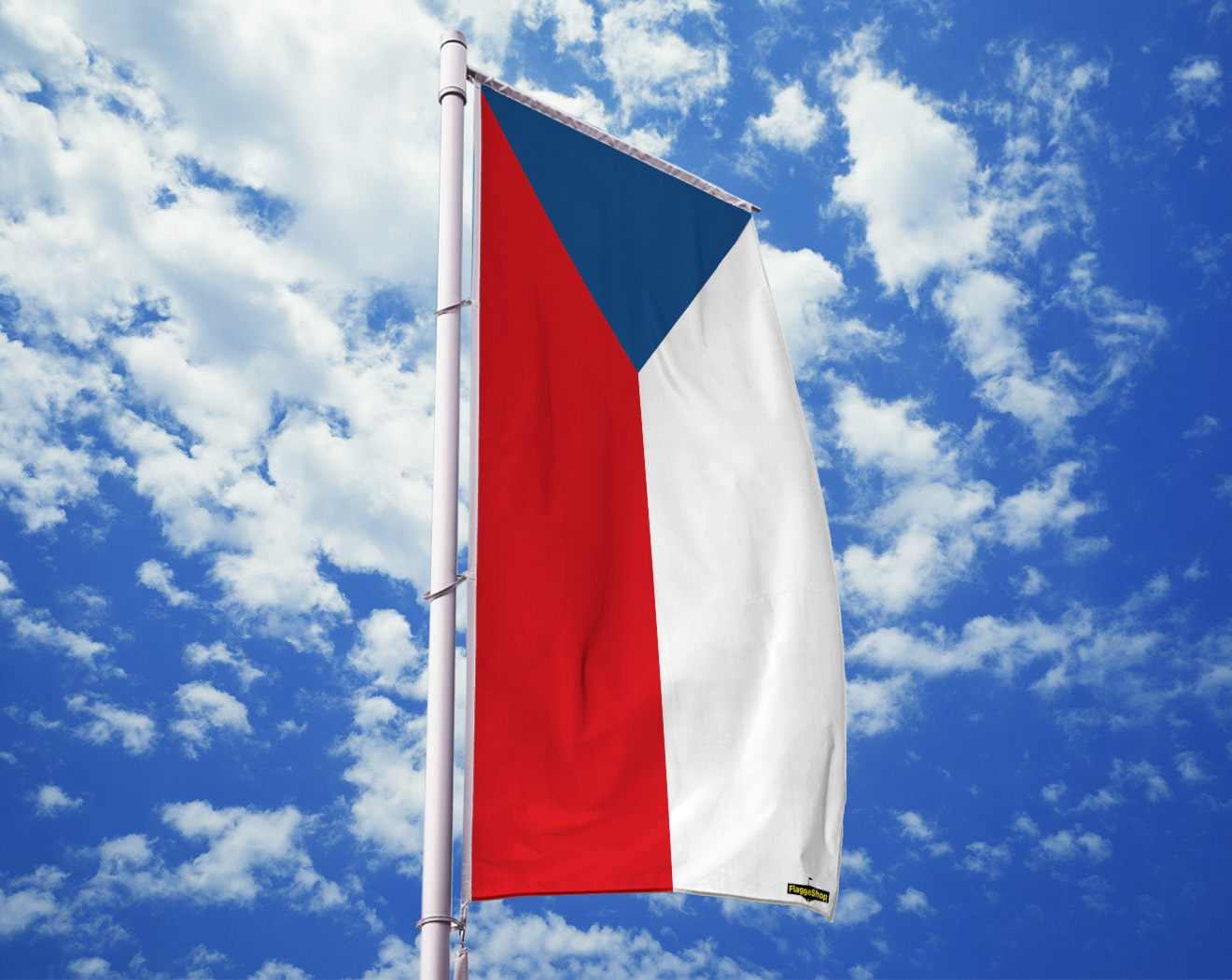 Fahne Tschechien Flagge Aussig Hissflagge 90 x 150 cm 