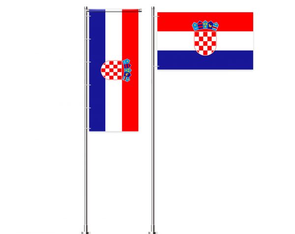 Kroatien-Flagge / Kroatische-Fahne