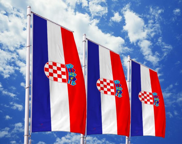 Kroatien-Flagge / Kroatische-Fahne