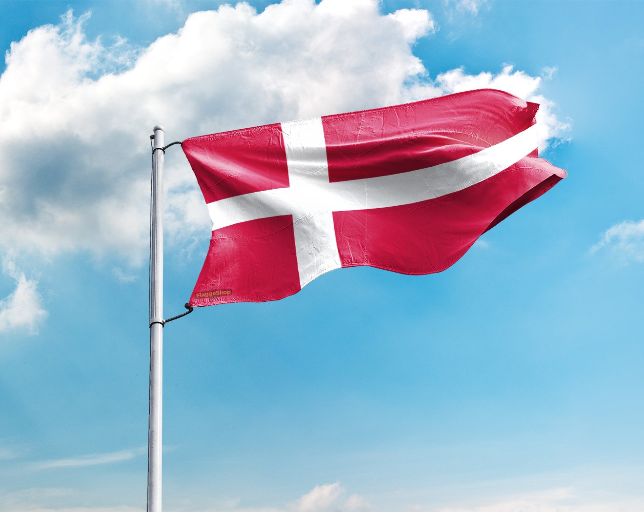 Flagge Fahne Dänemark Wappen Hissflagge 90 x 150 cm