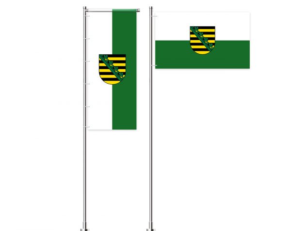 Sachsen-Flagge / Fahne