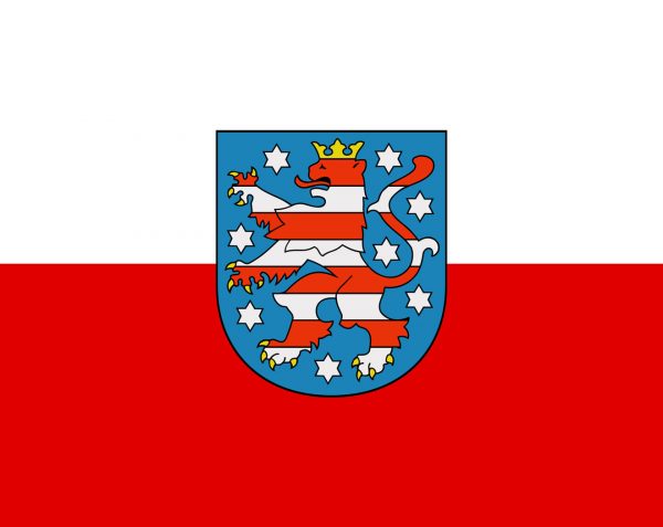 Thüringen-Flagge / Fahne