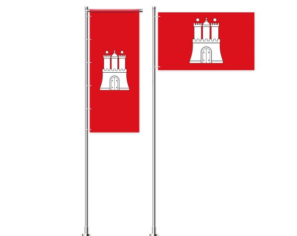 Hamburg-Flagge / Fahne