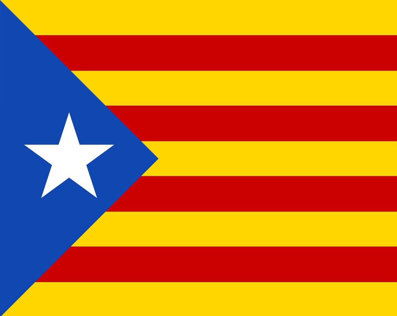 Katalonien Hissflagge 60 x 90 cm Fahne Spanien Flagge 