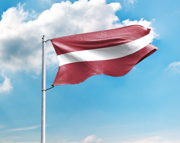 Lettland-Flagge / Lettische-Fahne / Latvia-Flagge