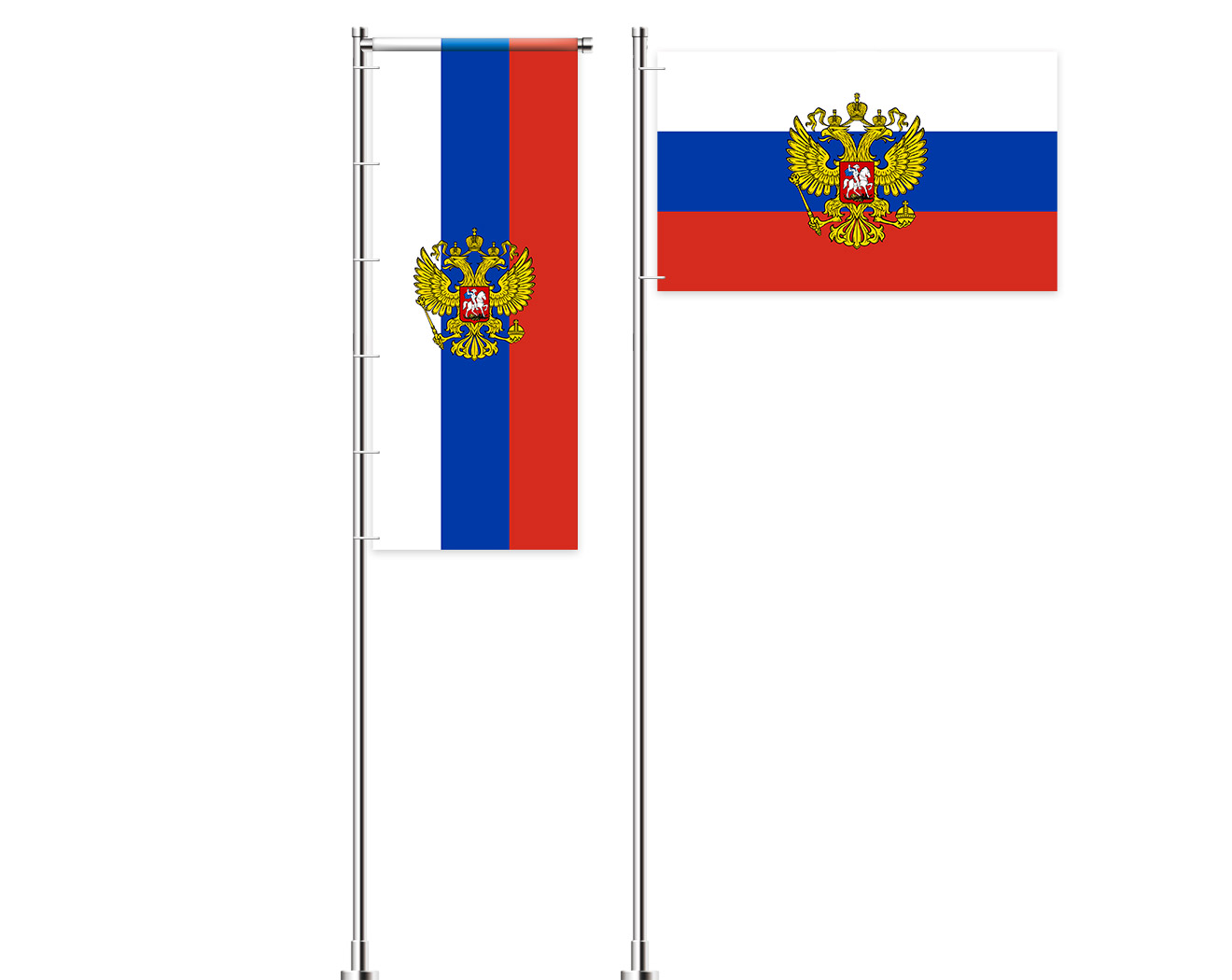 Fahne Flagge Russland 40 x 60 cm Bootsflagge Premiumqualität 