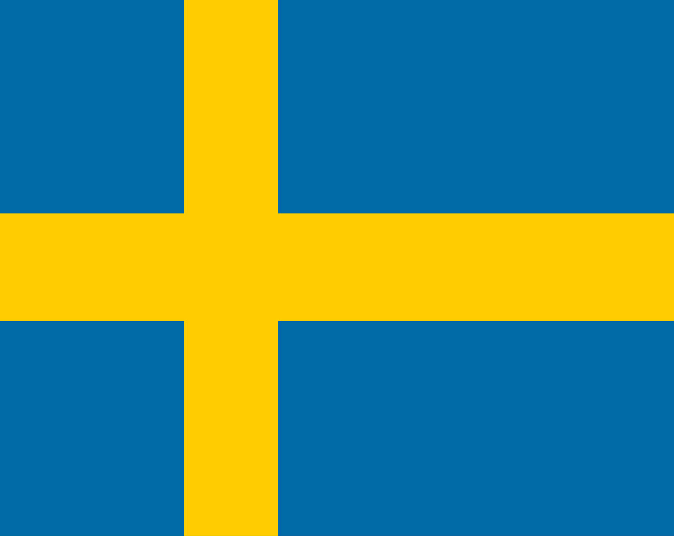 Fahne Flagge Schweden 20 x 30 cm Bootsflagge Premiumqualität 