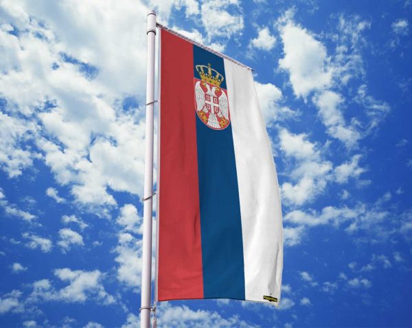 Serbien-Flagge / Serbische-Fahne / Serbia-Flagge