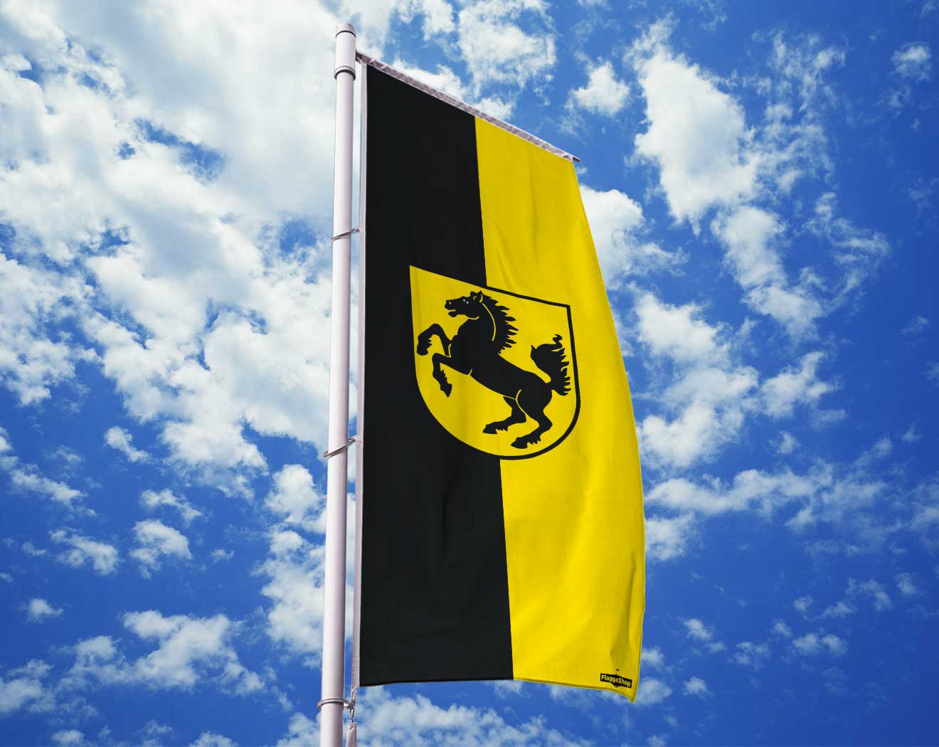 Fahne Flagge Stuttgart 20 x 30 cm Bootsflagge Premiumqualität 