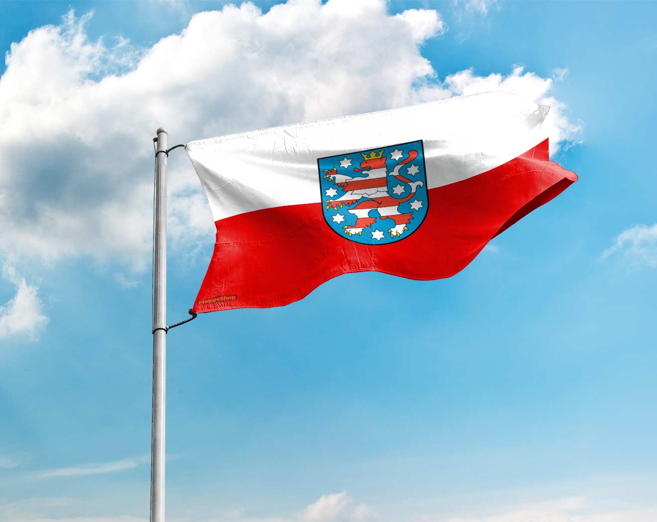 Fahne Flagge Thüringen 40 x 60 cm Bootsflagge Premiumqualität 