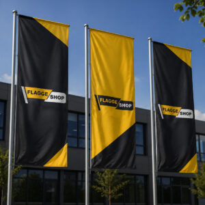 Werbefahnen im Querformat, Hochformat und als Bannerfahne