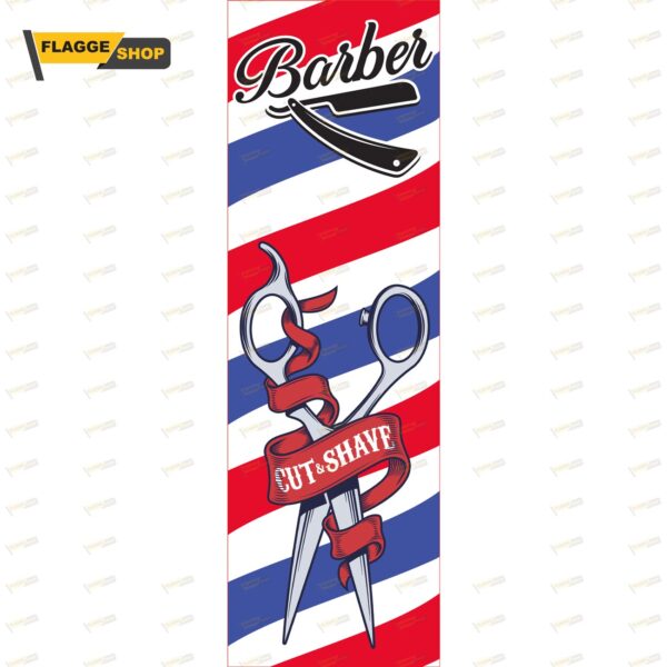 Barber Beachflag - Werbefahne für Außenwerbung