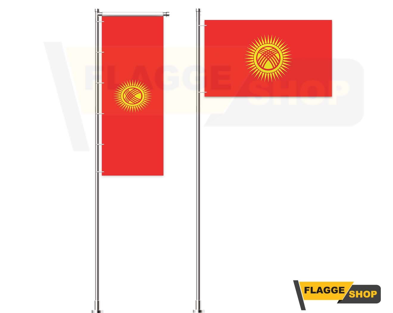 Kirgisistan-Flagge