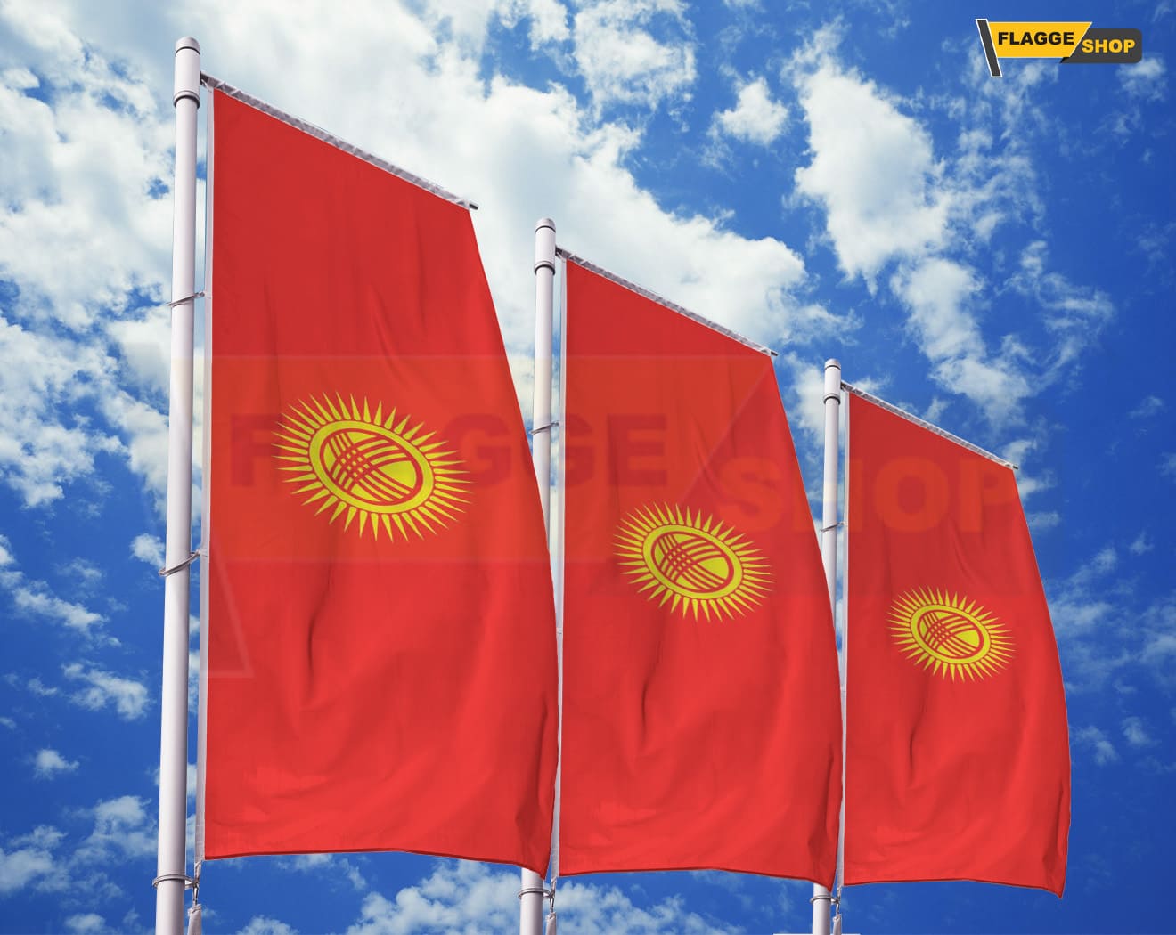 Kirgisistan-Flagge