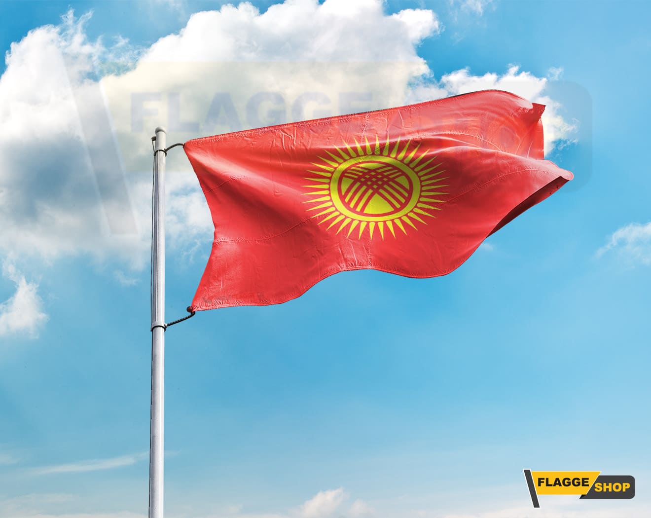 Kirgisistan-Flagge