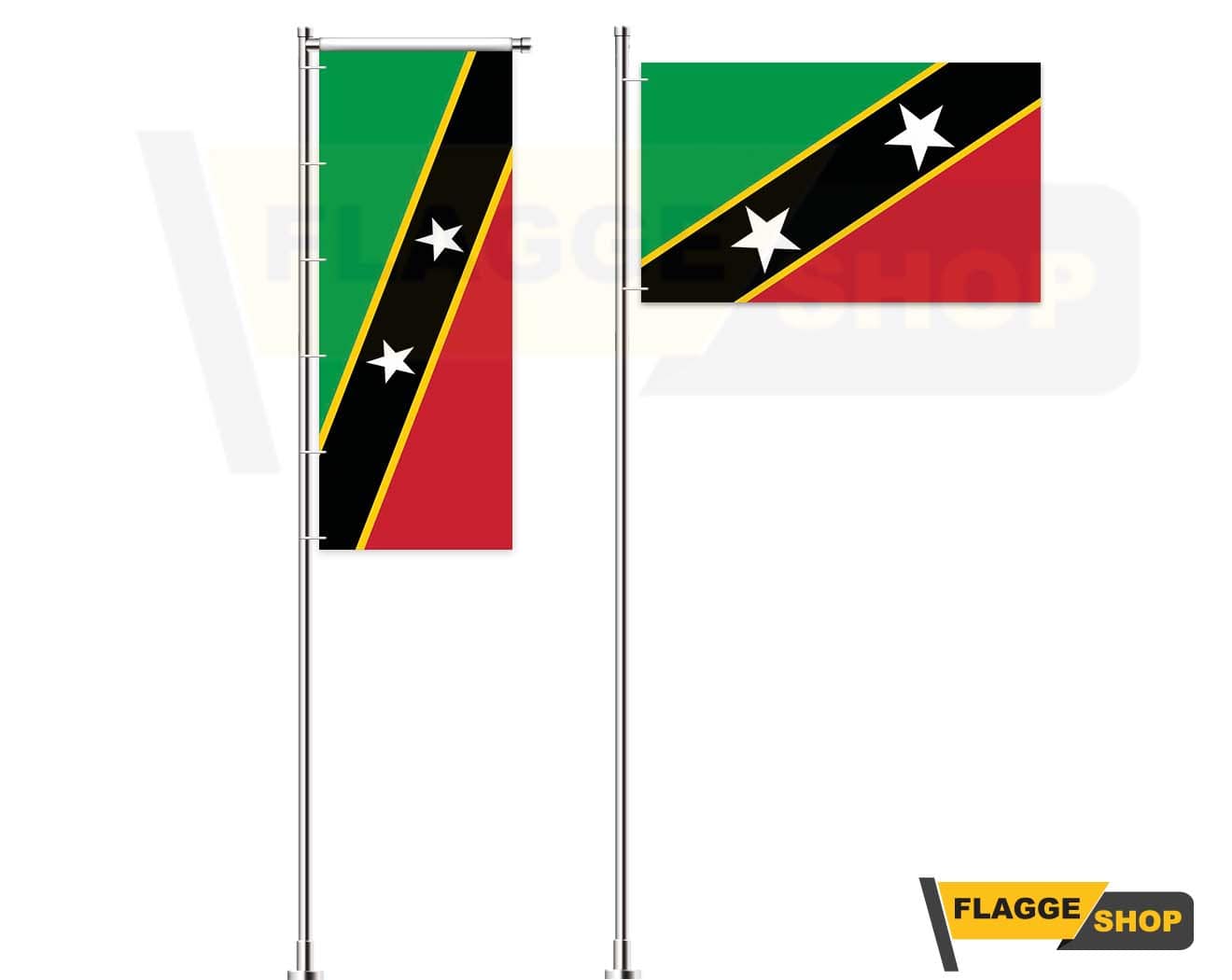 Saint Kitts and Nevis-Flagge online günstig kaufen - Premium Qualität