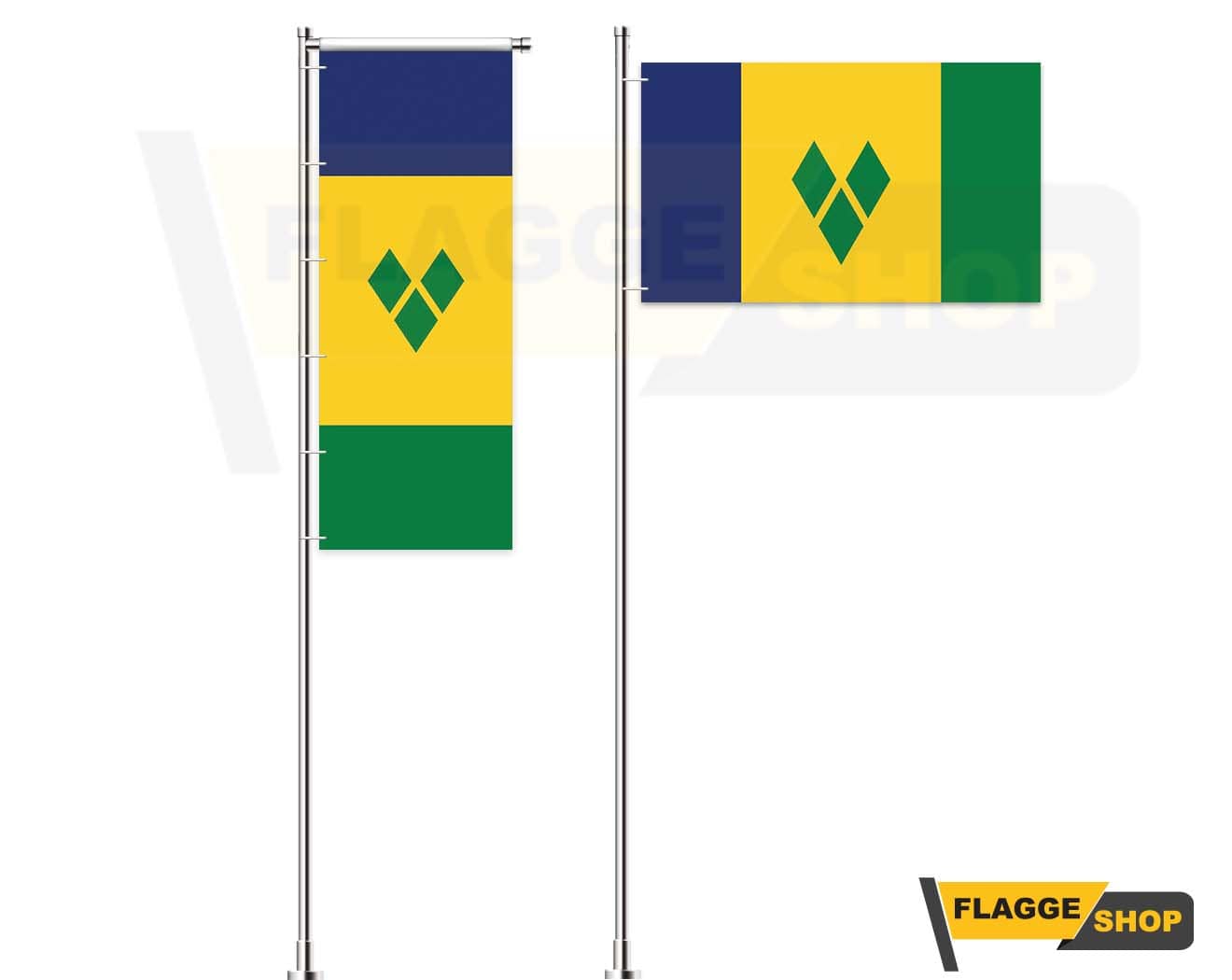 Saint Vincent-Flagge online günstig kaufen - Premium Qualität